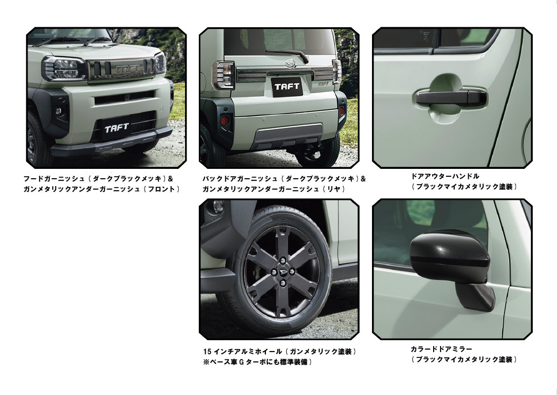 タフト特別仕様車ダーククロムベンチャー＆クロムベンチャー 